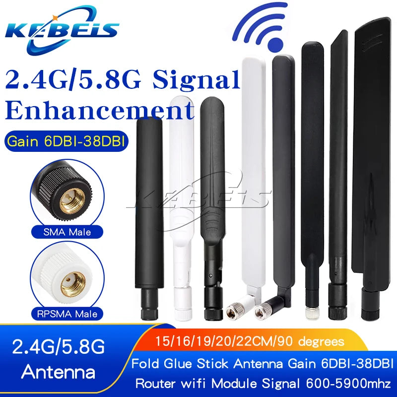 SMA Adhesive Rod Antenna 2.4/5.8/5G 8dBi &ndash; Omnidirectional
