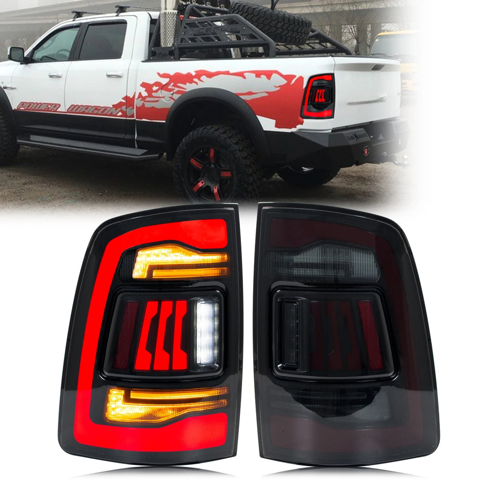 Fari posteriori LED Dodge Ram 2009-2018 4a Gen con segnali dinamici sequenziali, ABS