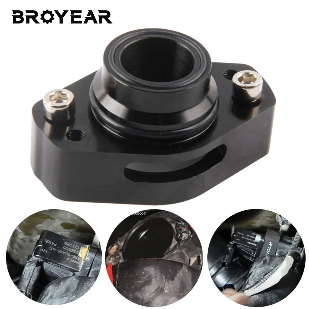 Blow Off Valve Adapter Aluminum for Ford F150 Raptor 3.5L by InterCyprus Trading Ltd