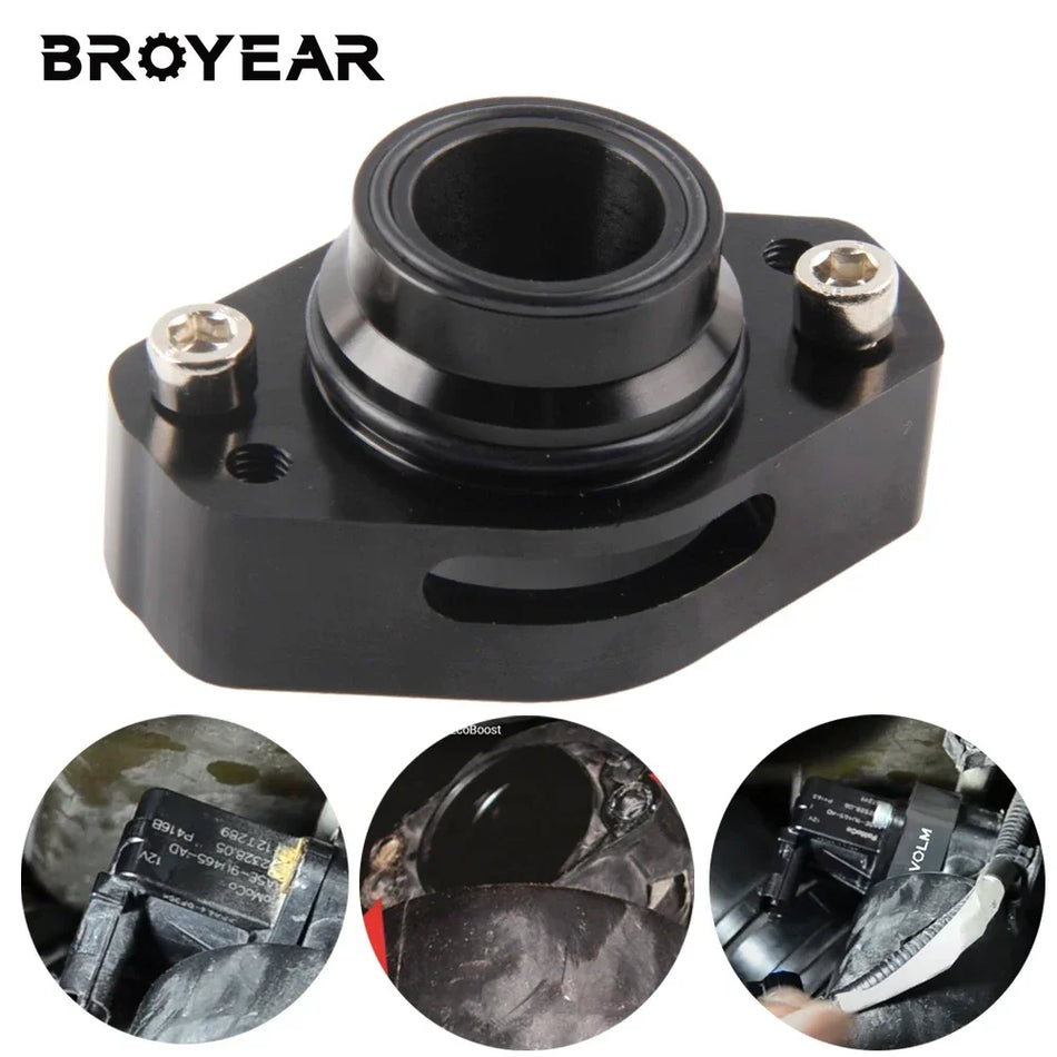 Blow Off Valve Adapter Aluminum for Ford F150 Raptor 3.5L by InterCyprus Trading Ltd