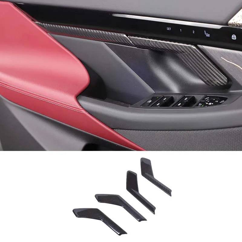 BMW 5 Serisi G60 2024 Karbon Fiber Kapı Kolu Kapakları 4 Adet