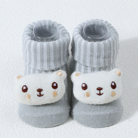 Cute 3D Panda Baby Socks &ndash; Soft Cotton Comfort for Infants 4 / 0-6M