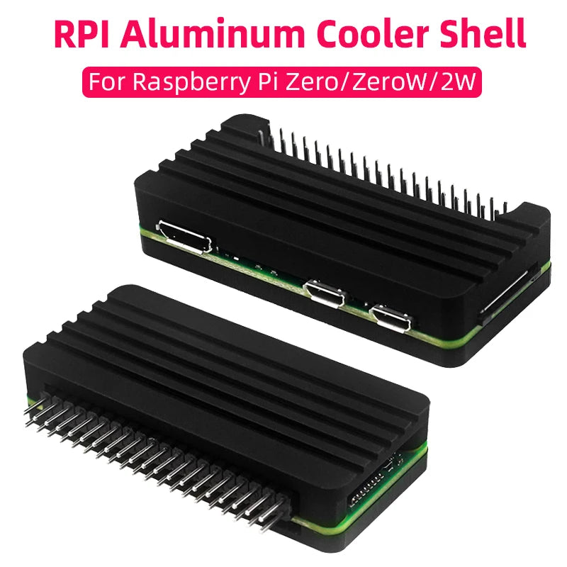 K241 Raspberry Shell Raspberry Pi Zero Aluminum Case Passive Cooler Shell with Silicone ...