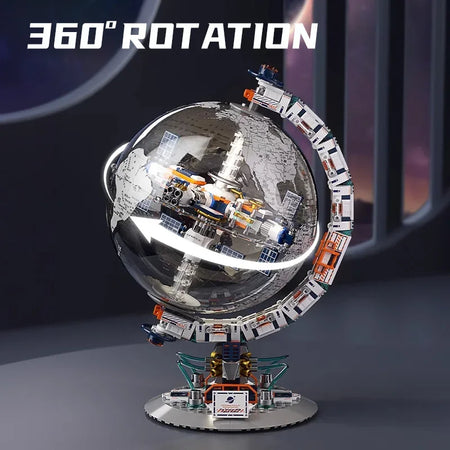 Space Station Transparent Globe Building Blocks &ndash; Fun