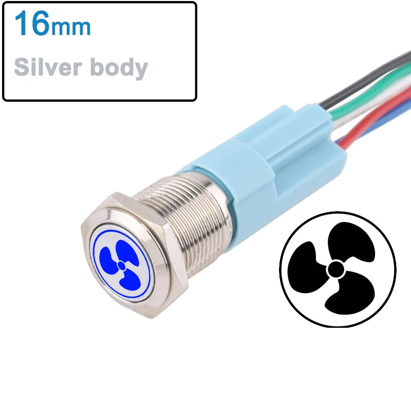 DIANQI Metal Push Button Switch &ndash; Durable Stainless Steel Construction