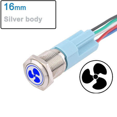 DIANQI Metal Push Button Switch &ndash; Durable Stainless Steel Construction