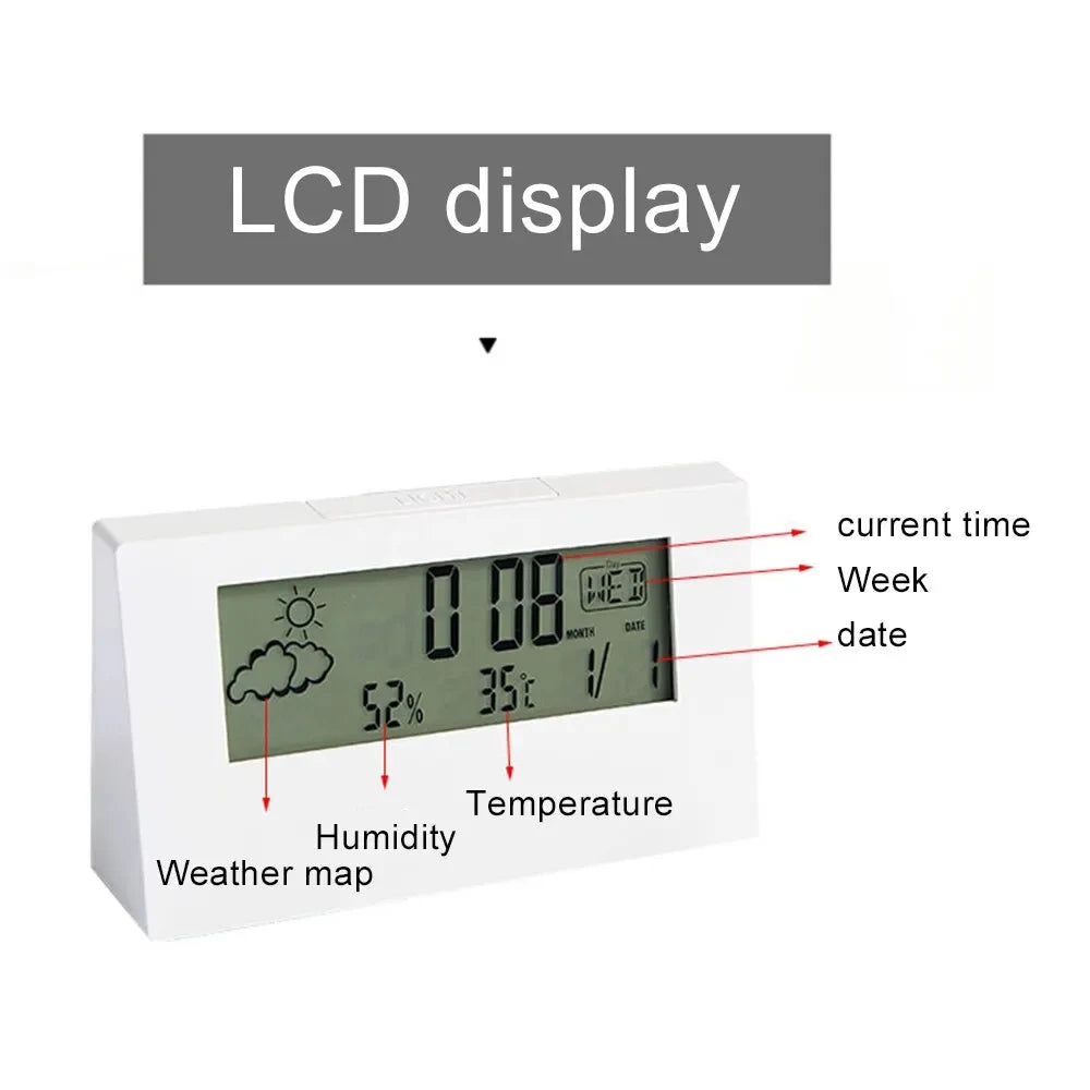 Multifunctional LCD Alarm Clock
