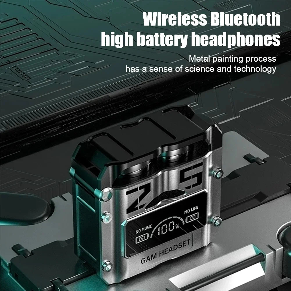 cmaos TWS M25 Bluetooth 5.3 Wireless Headphones with LED Display and Touch Control