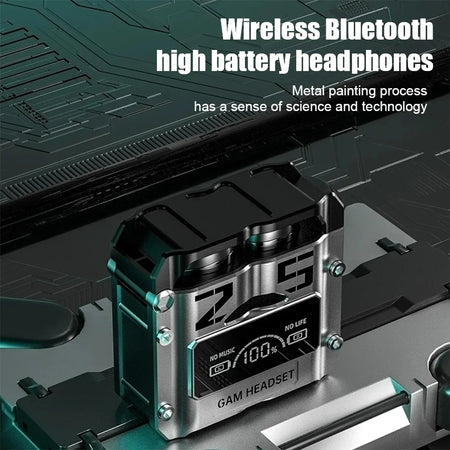 cmaos TWS M25 Bluetooth 5.3 Wireless Headphones with LED Display and Touch Control