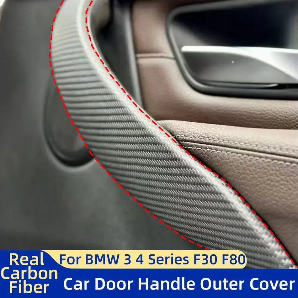 Real Carbon Fiber F30 F80 F31 Interior Car Door PullHandle Outer Cover Trim For BMW 3 4 Series M3 M4F34 F36 F32 F33 F82 F83 by InterCyprus Trading Ltd