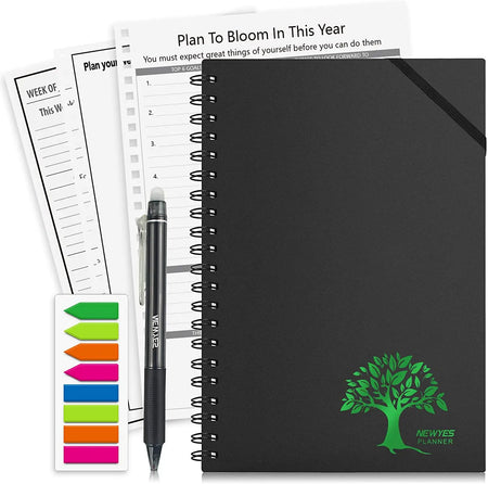 Smart Reusable Notebook A4 A5 A6 - Erasable, Wirebound &amp; Eco-Friendly