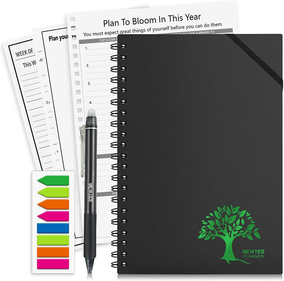 Smart Reusable Notebook A4 A5 A6 - Erasable, Wirebound &amp; Eco-Friendly