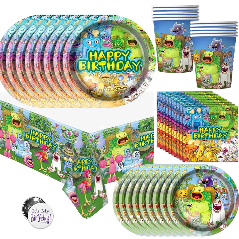 My Singing Monsters Birthday Party Decorations &amp; Tableware