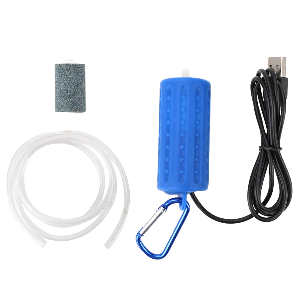 Mini USB Aquatic Terrarium Filter &ndash; Ultra Quiet Operation Dark Blue