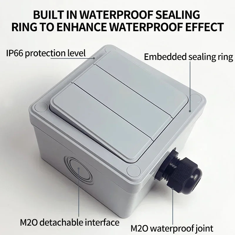 IP66 Weatherproof Wall Switch