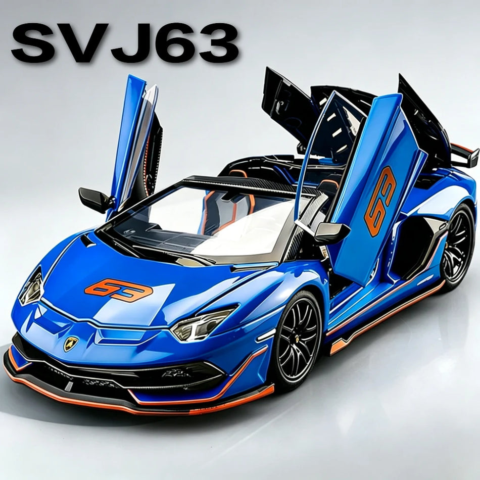 1:32 Merilo SVJ63 V12GT Diecast Avtomobilski Model s Povlekom, Odprta Vrata