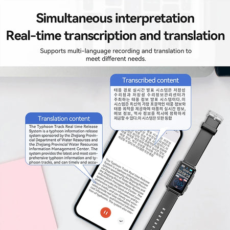 S18A Smart Recording Bracelet &ndash; AI Transcription Translation