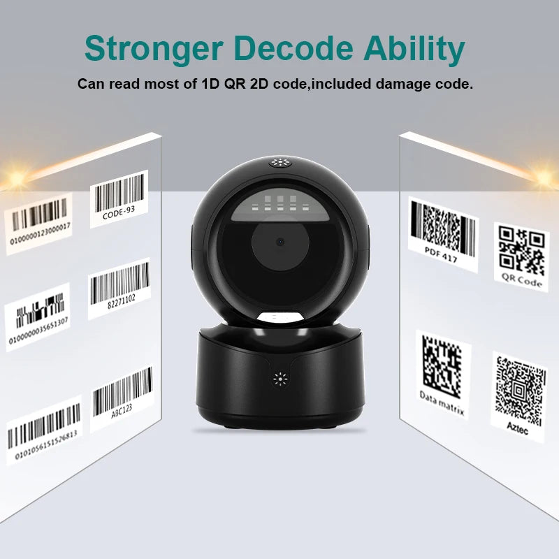NETUM A5 2D Desktop Barcode Scanner &ndash; Hands Free Operation
