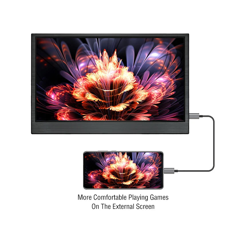 Anmite 15.6-Inch Portable Touch Monitor - 1080P HDR, Low Blue Light, Gaming &amp; More