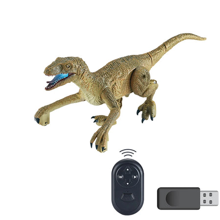 Remote Control Dinosaur Toy Velociraptor 2.4G &ndash; Light Roar C- / CHINA
