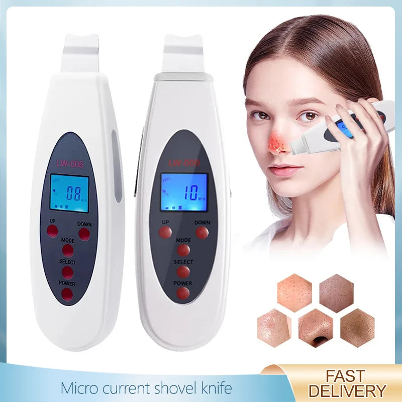 Ultrasonic Skin Scrubber Facial Cleanser Pore Cleansing