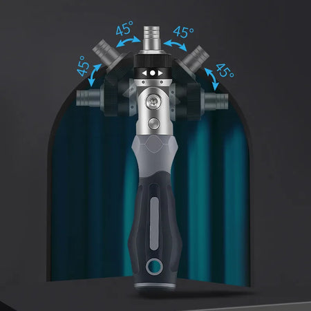 Ratchet Screwdriver Set Magnetic Hexagon Wrench &ndash; Multidirectional Vanadium Steel Repair Tools