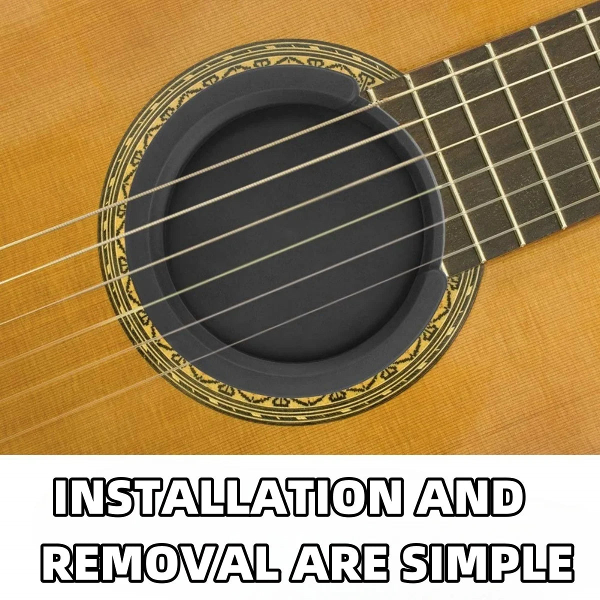 Acoustic Guitar Sound Hole Cover &ndash; Noise Reduction