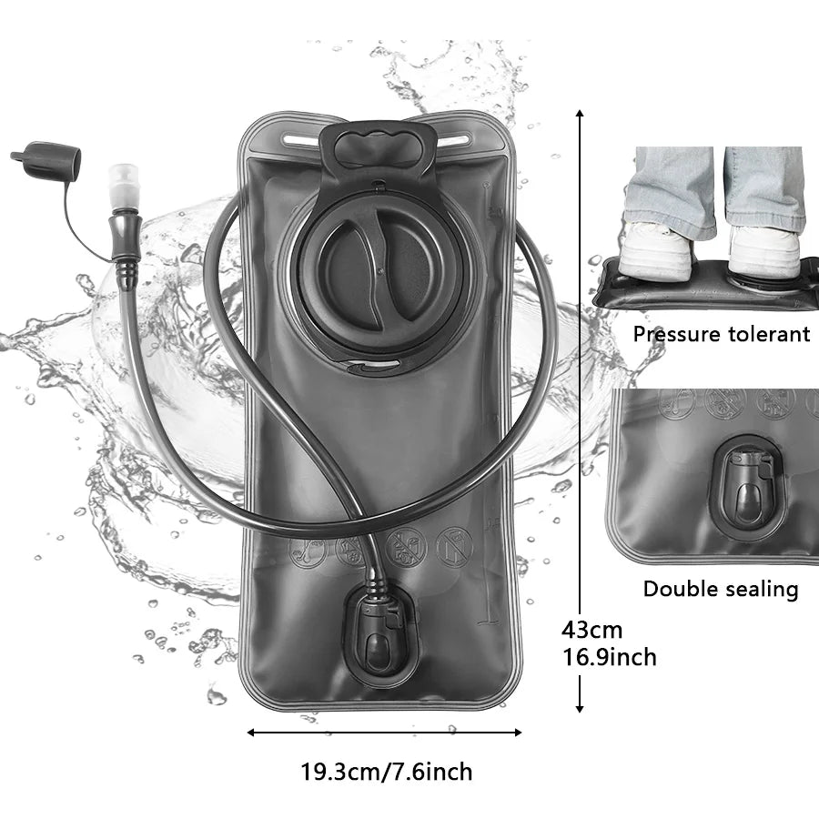Quick Release Leak-Proof Water Bag 1.5L-3.0L for Camping &amp; Hiking