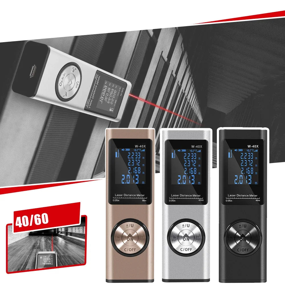 Portable Laser Rangefinder Tape Measure &ndash; Ultra Compact