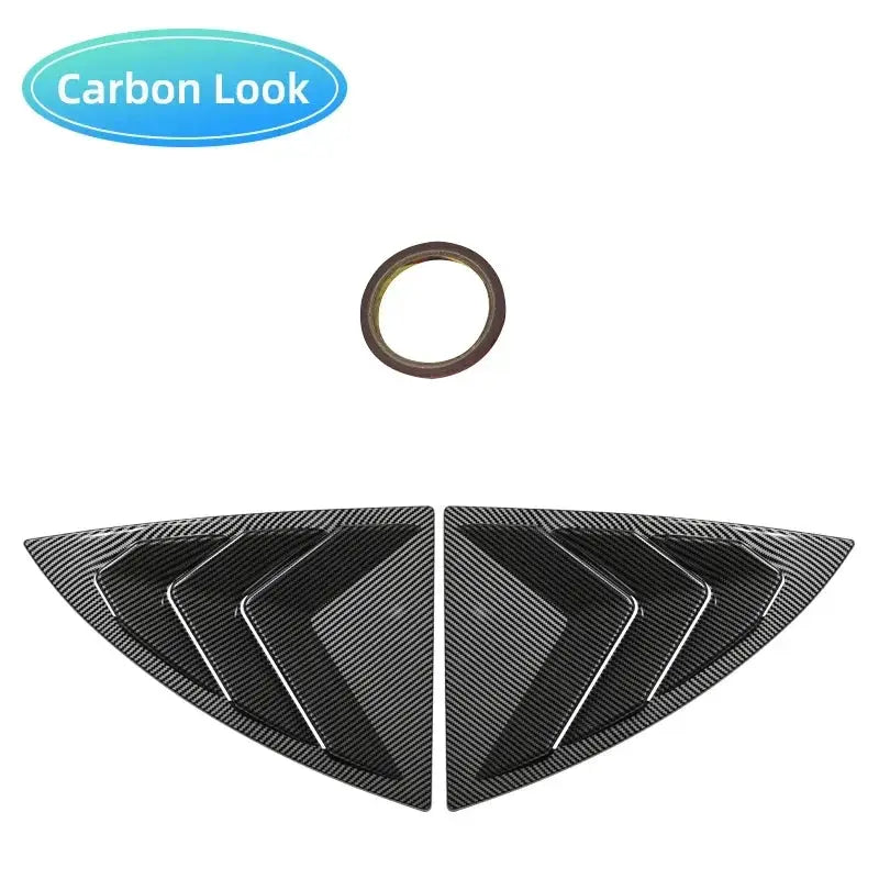 For Tesla Model Y 2019-2023 Rear Side Blind Window Rear Triangle Window Spoiler Louver Shutter Cover Accessories by InterCyprus Trading Ltd
