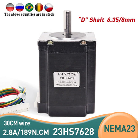 Nema23 Stepper Motor 23HS7628 &ndash; Exceptional Precision and Torque 23HS7628-6.35mm X1