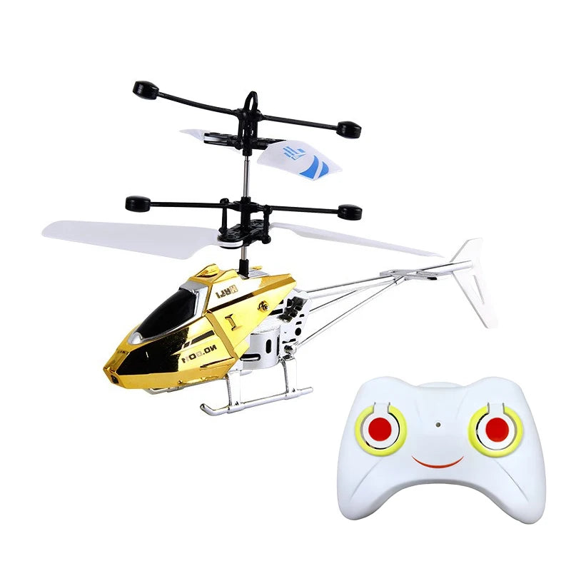 Remote Controlled Airplane Model &ndash; Drop Resistant Design for Kids Gold