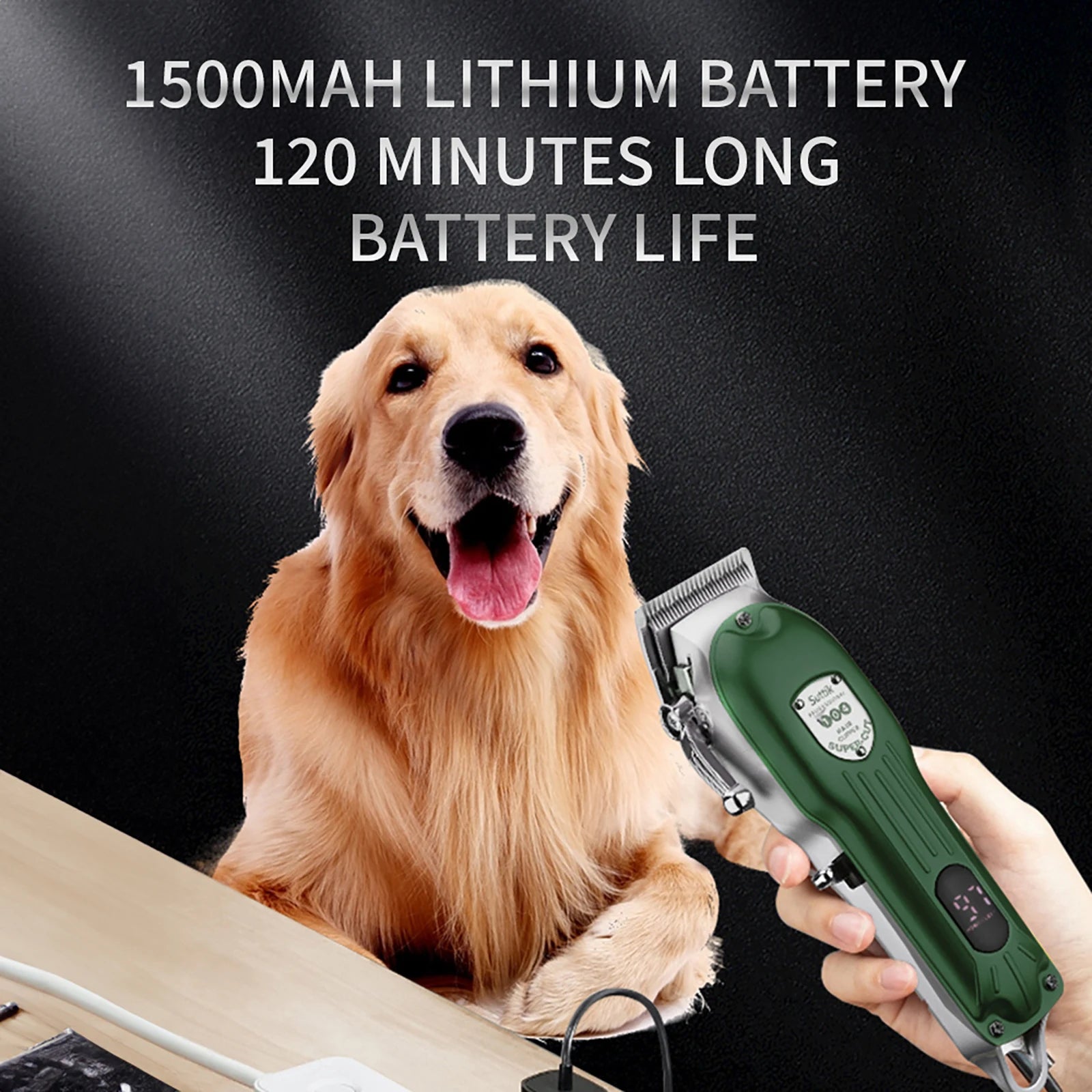 Professional Rechargeable Dog and Cat Hair Clipper