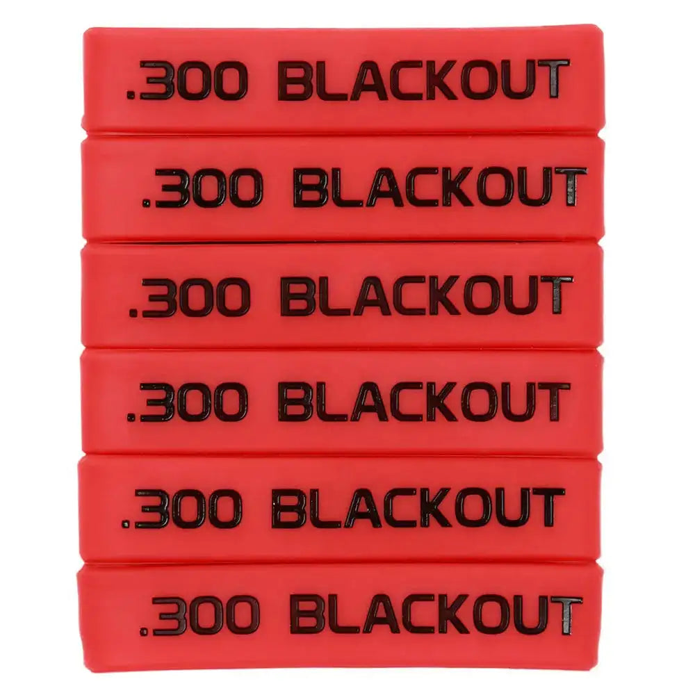 6 Pack Magazine Marking Bands &ndash; Multicolor For 7.62x39 300 Black1 6Pcs
