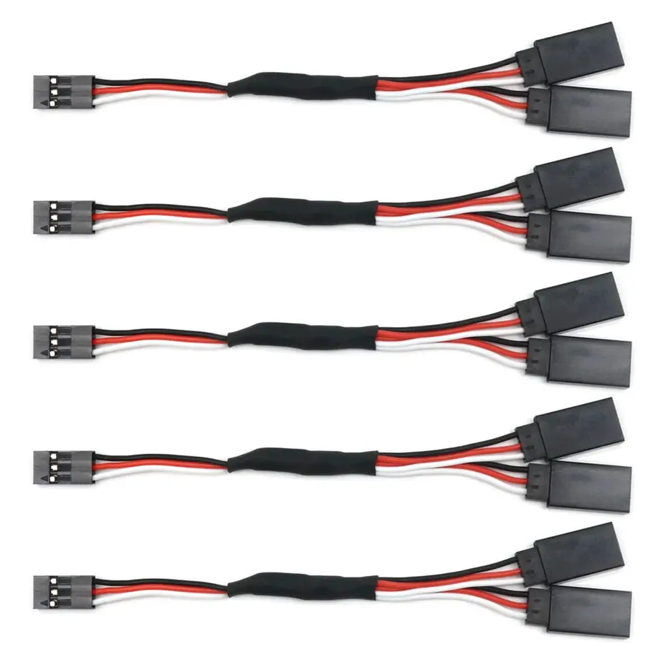 5pcs/lot 150mm 300mm 500mm RC Servo Y Extension Cord Cable Lead Wire for JR Futaba Rc Battery Drone Car Boat Helicopter Airplane by InterCyprus Trading Ltd