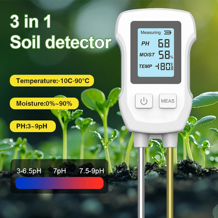 3 in 1 Soil Tester &ndash; Accurate PH Moisture and Temperature Measurement