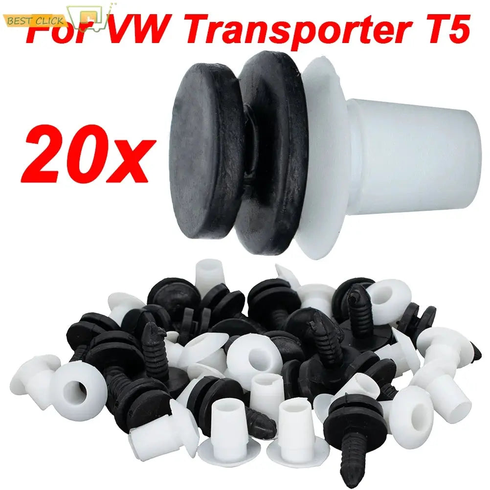 20Pcs Car Trim Panel Strip Clips Interior Headlining Fixing Lining Grommets For VW Transport T5 Polo Golf Passat Jetta 3B0867333 by InterCyprus Trading Ltd
