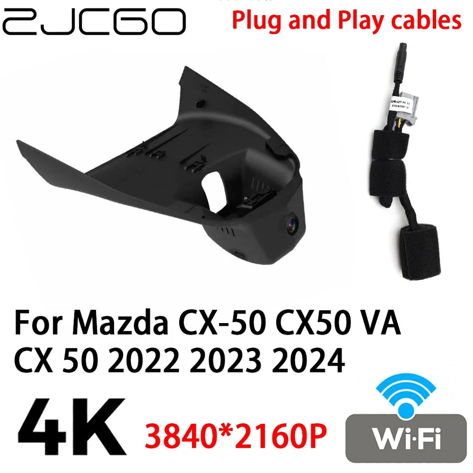 Mazda CX-50 Dash Cam 4K Video Recorder, Plug and Play