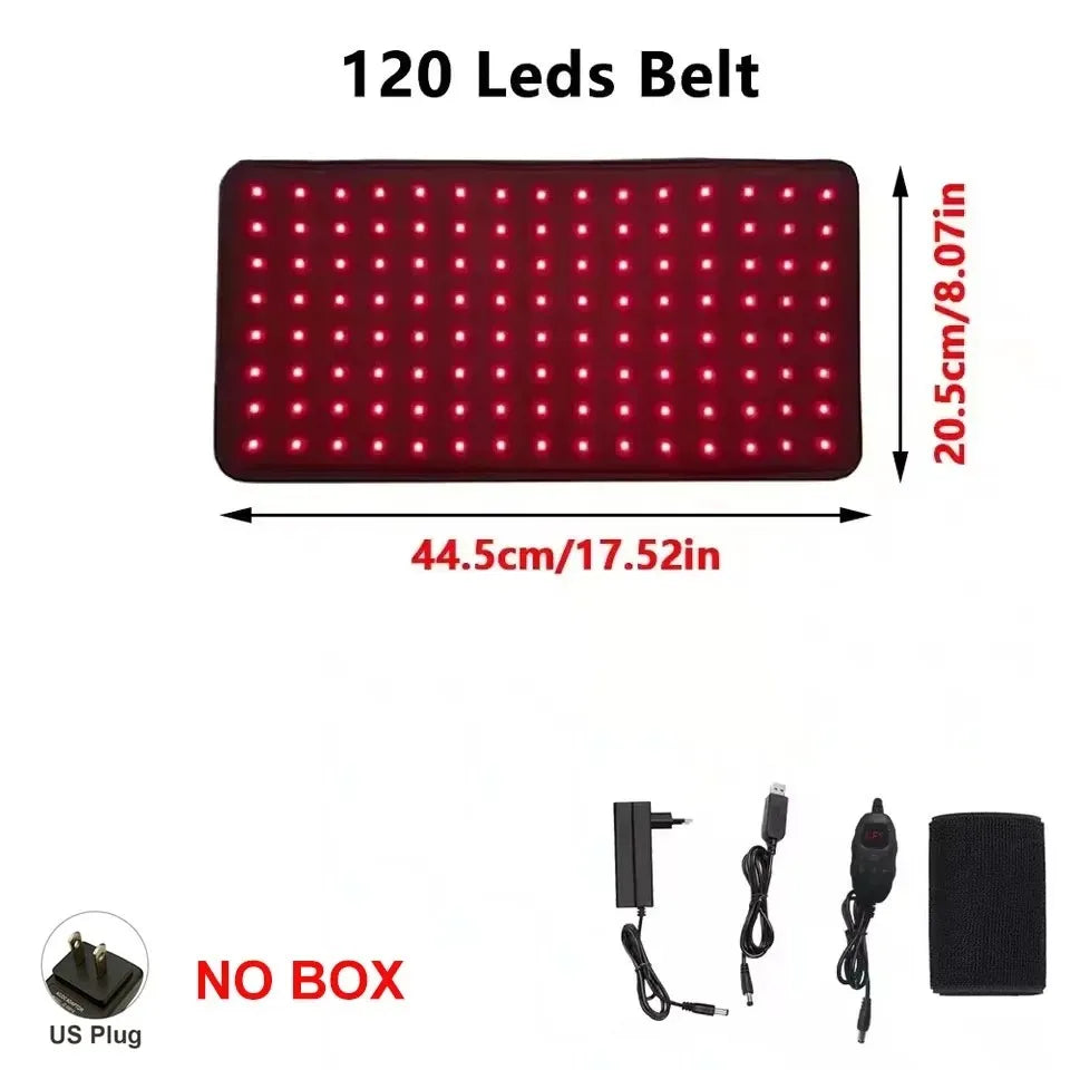 Vilnason Red Infrared Therapy Pad &ndash; Portable Relief 120 Leds NO Box-US