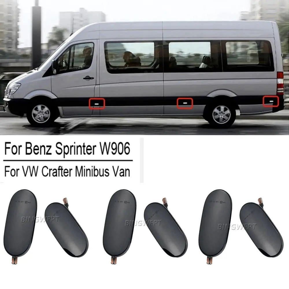 6PCS Turn Signal Lights For Mercedes-Benz Sprinter W906 2006-2018 Crafter 2006-2016 LED Dynamic Side Marker Indicator Lamp by InterCyprus Trading Ltd