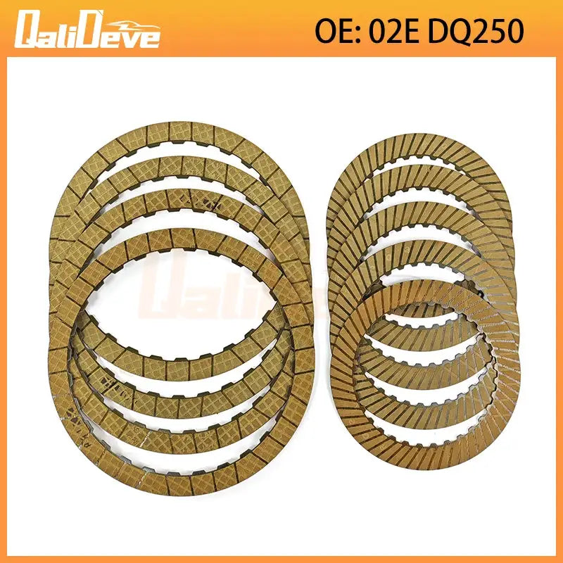 02E DQ250 DSG 9PCS Auto Transmission Clutch Friction Plate For Audi A3 Q3 TT Skoda For VW Beetle Car Gearbox Clucth Disc Kit by InterCyprus Trading Ltd