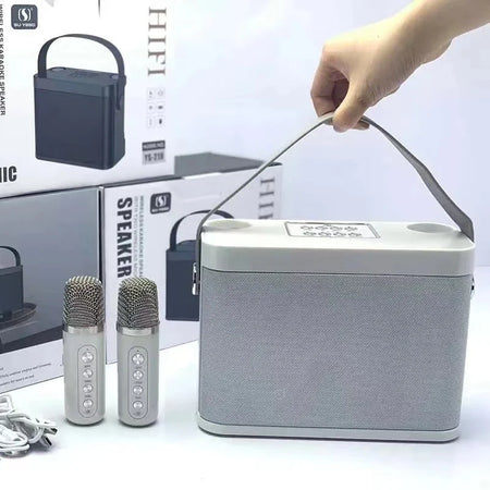YS-219 Karaoke Machine &ndash; Portable Bluetooth Karaoke System YS-219 White