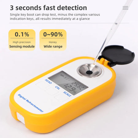 Digital Sugar Refractometer &ndash; Wide Brix Range 0-94 Percent
