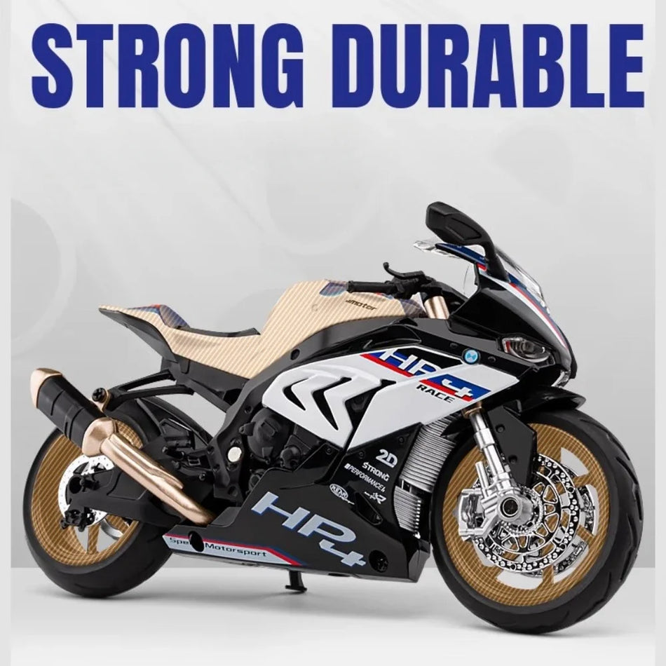 1:12 Diecast HP4 motocikla modelis ar gaismām un skaņu