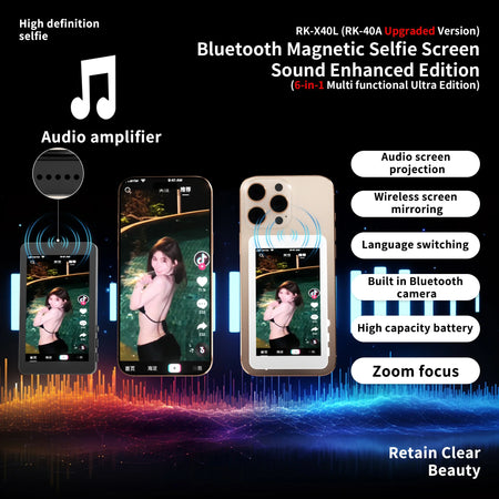 Magnetic Vlog Self Timer Screen - Rear Camera Selfies