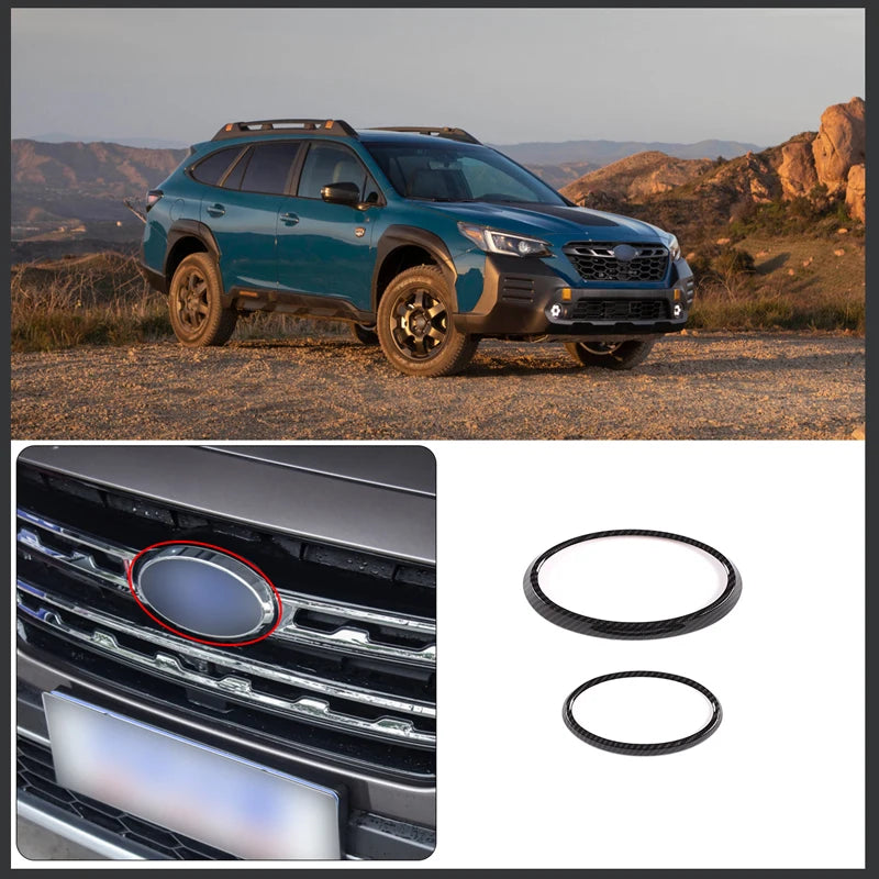 Subaru Outback 2021 2022 Carbon Fiber Logo Ring Stickers