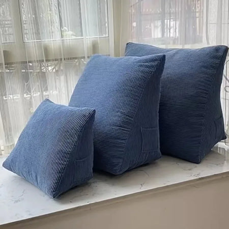Ergonomic Triangle Backrest Pillow for Bed and Sofa