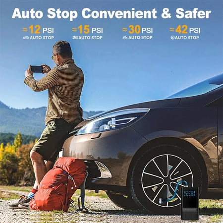 ACCEO 6000mAh Portable Tire Inflator &ndash; Fast Inflation LED