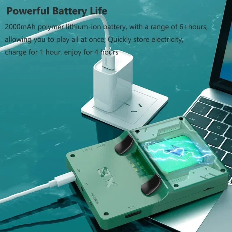 Retro Handheld Game Console &ndash; 10000 Games Built In Fun