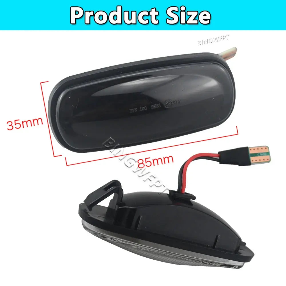 2Pcs LED Side Marker Lamp Turn Signal Indicator Light For Land Rover Defender TD5 98-15 Freelander 1 02-05 Discovery 2 99-04 by InterCyprus Trading Ltd